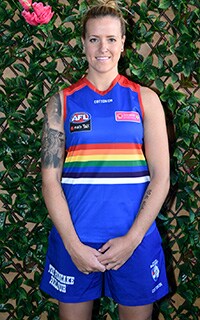 HERO_HannahScottPrideGame.jpg The guernsey the Bulldogs will wear in the first ever AFLW Pride Game has been revealed. (Photo: Western Bulldogs) - Western Bulldogs,AFLW